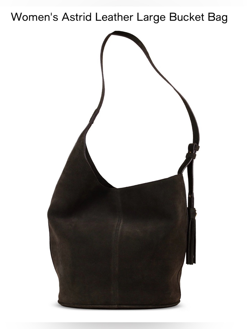Sam Edelman Women’s LG Leather Bucket Bag. Dark Brown. - Picture 4 of 10